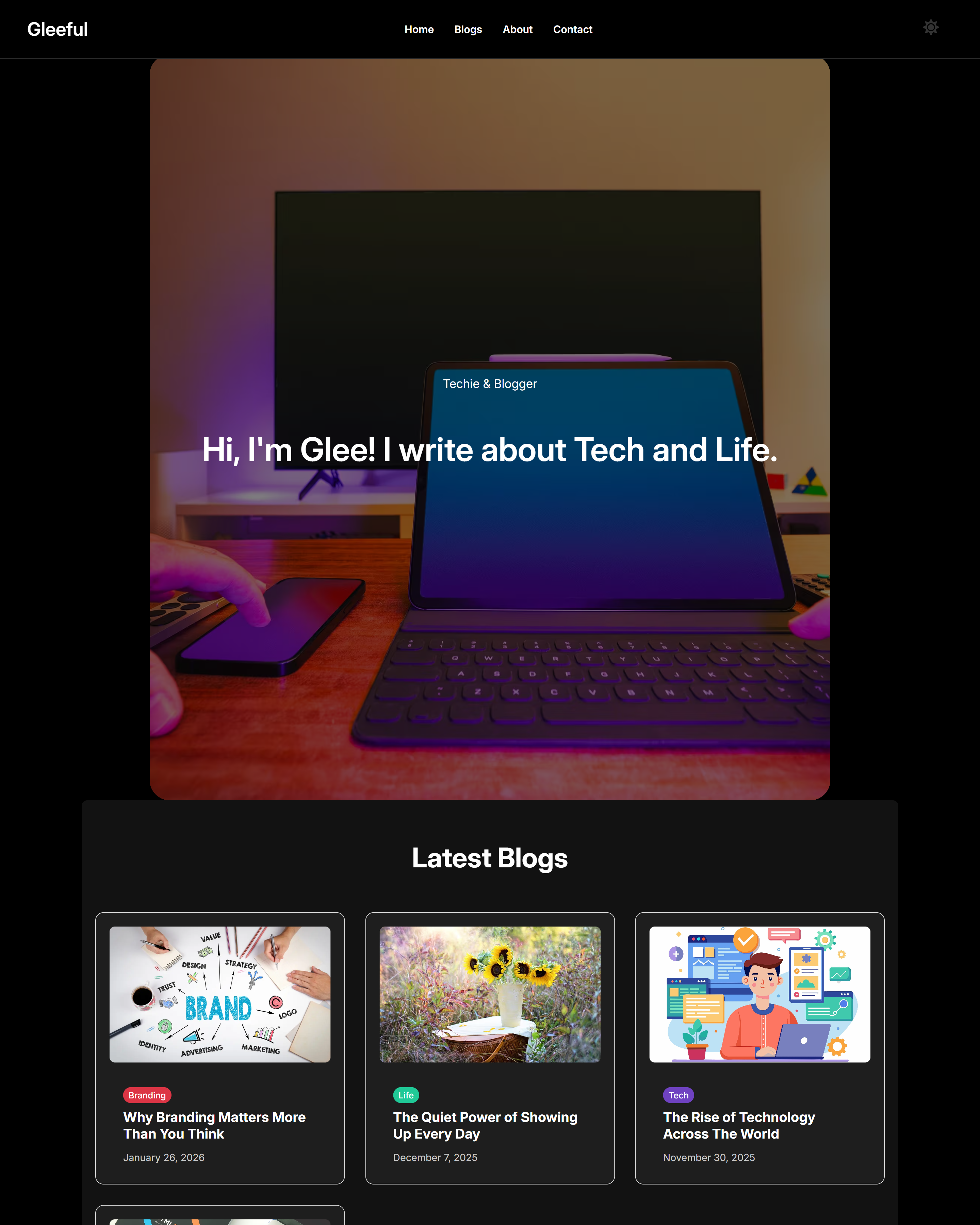 Gleeful Blog